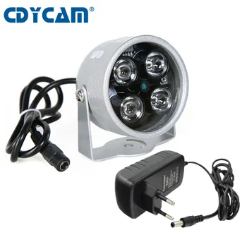 CDYCAM CCTV 4 LED array (IS), led apgaismojums Gaismas CCTV IS Infrasarkanais ūdensizturīgs Nakts Redzamības Par Drošības Kameru izmantot 12V2A jauda