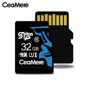 CeaMere Atmiņas Karte 256 GB 64GB, 128GB U3 UHS-3 32GB Micro sd karti Class10 UHS-1 flash Atmiņas kartes TF Microsd/SD atmiņas Kartes Tablet