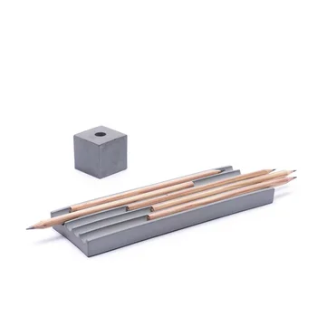 Cementa pildspalvu lodziņā pildspalvu turētājs pelējuma betona kancelejas zīmuļu kastē silikagela pelējuma