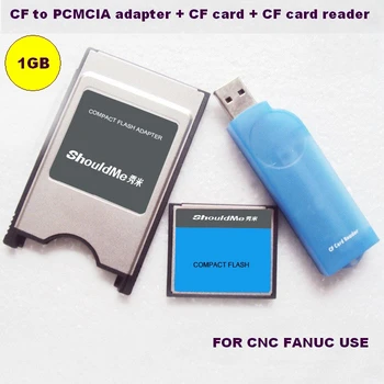 CF karte 1GB, lai PCMCIA KARTES adapteri un CF karšu lasītājs 3 in 1 combo Rūpniecības Fanuc atmiņa izmantot