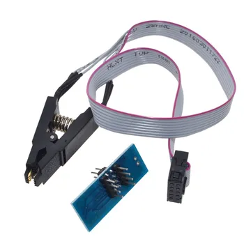 CH341 Programmētājs adapteris+SICO8 adapteris+ sop8 klipu, ar kabeli+1.8 Vadapter EEPROM, Flash BIOS USB programmētājs ZIF adapteri
