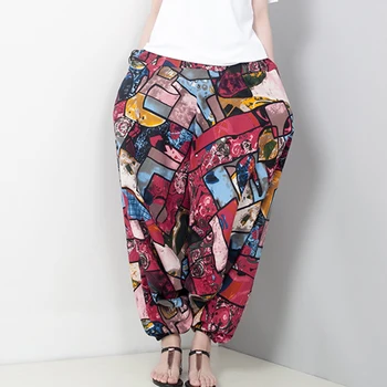 CHICEVER Drukāt Harēma Bikses Sieviešu Vidū Vidukļa Hit Krāsu Kabatas Lielgabarīta Dizainers Streetwear Pilna Garuma Bikses Sieviešu 2020