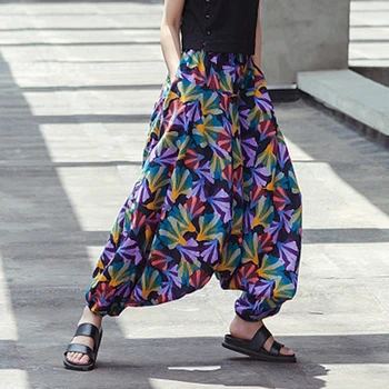 CHICEVER Drukāt Harēma Bikses Sieviešu Vidū Vidukļa Hit Krāsu Kabatas Lielgabarīta Dizainers Streetwear Pilna Garuma Bikses Sieviešu 2020
