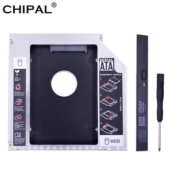CHIPAL Alumīnija SATA lai PATA 2nd IDE HDD Caddy 12.7 mm 2,5