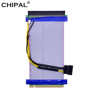 CHIPAL PCI-E Pieaugums Kartes PCI Express PCIE 16X, lai 16X Adapteri, Elastīgās Lentes pagarinātāja Kabelis Strāvas Padeve Bitcoin Mining