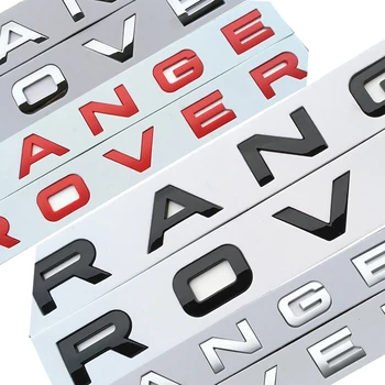 Chrome Auto Stils Bagāžnieka Logo Vēstules Emblēmas Nozīmīti, Uzlīmi, Vāks Range Rover Evoque Sport