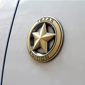 Chrome Metāla TEXAS IZDEVUMS Dobi No Star Emblēma Uzlīmes Car Styling JEEP Wrangler Brīvības Grand Cherokee Vintage Bronzas