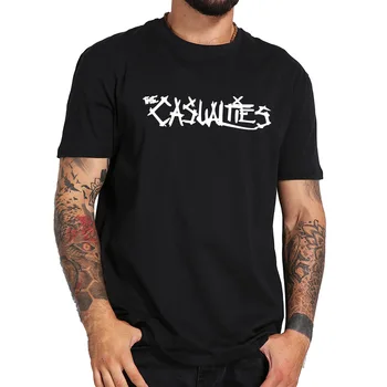 Cietušajiem T Punk Grupa Logo T Krekls Ar Īsām Piedurknēm Vasaras Augstas Kvalitātes Kokvilnas Topi Premium Tee