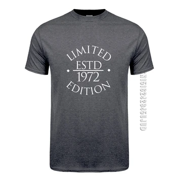 Cilvēks Dzimis 1972. Gadā T Krekls Vīriešu Kokvilnas O-veida kakla Īsām Piedurknēm Limited Edition T-krekls Dzimšanas dienas Dāvanu T Topi Tee