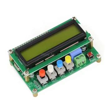 Ciparu LCD Kapacitātes mērītājs, indukcijas galda TESTERI LC Metru Frekvenču 1pF-100mF 1uH-100.H LC100-A + Testa klipu Dropship
