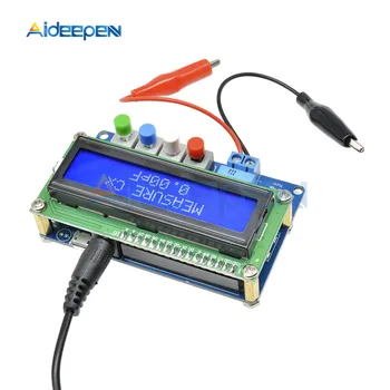 Ciparu LCD Pretgaismas Kapacitātes Mērītājs Kondensators Iductance Galda Testeri Metru Frekvenču 1pF-100mF 1uH-100.H LC100-A + Testa Klipu