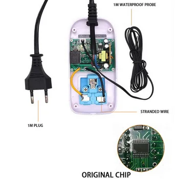 Ciparu Termostats Regulators Temperatūras regulators Mikrodatoru Kontaktligzdu -50~110.C NTC Sensors AC 110-220V
