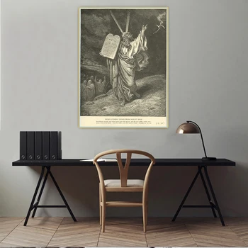 Citon Gustavs Dore Svēto Rakstu Bībelei ilustrācija Stāsti Audekls, Eļļas Glezna Attēlu Fona Dekori Mājas Apdare