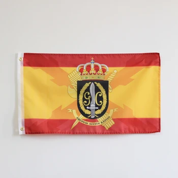 Civilās Gvardes Burgundijas Krustu spānijas Karogu, Vainagu Banner 150X90CM Banner 3x5 PĒDU Poliestera 100D Misiņa Grommets