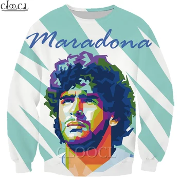 CLOOCL Futbola Bumbu Karalis Diego Armando Maradona, 3D Iespiesti sporta Krekls Ielu Stilu, Streetwear Tracksuit Topi Piliens Kuģniecība