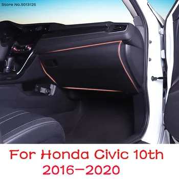 Co-pilot Anti-kick Pad Anti-dirty Pad Paklājiņš Segtu Uzglabāšanas Kārba Ādas Aizsargs Honda Civic 10. 2019 2020 2018 2017 2016