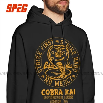 Cobra Kai Hoodies Vīriešiem Unikālo Kapuci Topi Karate Kid Kokvilnas Rudens Sporta Krekls