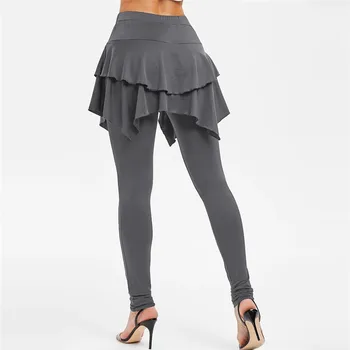 COLDKER Sieviešu tīrtoņa Krāsu Rudens Pavasara Gadījuma Modes Bikses Streetwear plus izmērs S-3XL street wear