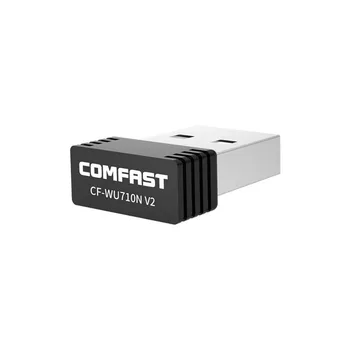 COMFAST Tīkla Karte 150Mbps Ārējās Bezvadu PC Datoru Mini USB WiFi Adapteri, Antenas LAN Ethernet Dongle Uztvērēju KF-WU710N