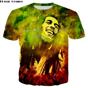 Cool augstas kvalitātes T-krekls Vīriešiem, Sievietēm karstā 3d Drukas Bob Marley Regeja t krekls Īsām Vasaras Topi Tee Karstā stils