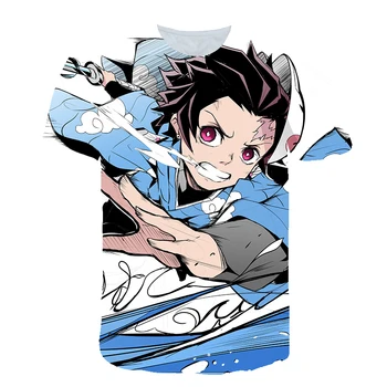 Cool Demon Slayer Funny T Krekls Vīriešiem Kimetsu Nav Yaiba Japāņu Anime T-krekls Grafiskais Vasaras Tshirt Streetwear Top Tee Vīriešu/sieviešu