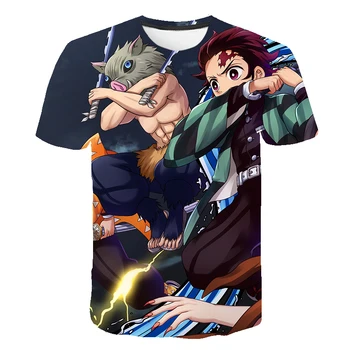 Cool Demon Slayer Funny T Krekls Vīriešiem Kimetsu Nav Yaiba Japāņu Anime T-krekls Grafiskais Vasaras Tshirt Streetwear Top Tee Vīriešu/sieviešu