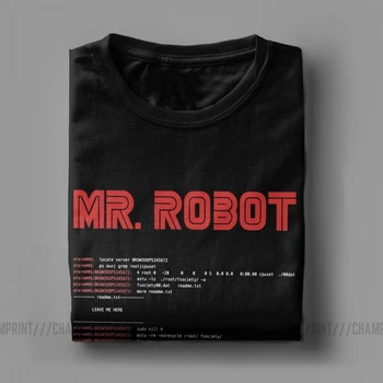 Cool Mr Robots T Krekls Plānošanas Programmētājs Tees Attīstītājs Kods T-Krekli Vīriešiem Apkalpes Kakla Kokvilnas ar Īsām Piedurknēm Lielo Izmēru Apģērbi