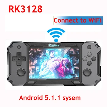 Coolbay RK3128 Android ir Atvērtā koda Sistēma, rokas spēļu konsole Dubultā retro arcade Spēli Wireless Gamepad labāk nekā RG350P
