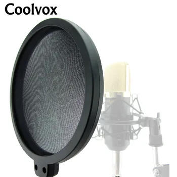 Coolvox 360 Grādu Mikrofons Pop Filtrs Ierakstu Studija Mikrofona Spray Aizsargs Apaļas Formas Vēja Ekrāna Maska Vairogu Gooseneck
