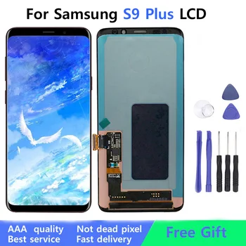 Coreprime AMOLED LCD Samsung S9 Plus G965F G965U G965 Displejs, Touch Screen Montāža Nomaiņa+Rāmis+Instrumenti
