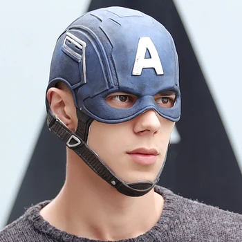 Cosmask Captain America Superhero Halloween Cosplay Maska Kapteiņa Kostīms Puse Ķivere Aksesuārus Pilsoņu Kara Halloween Mīksto Lateksa Maske