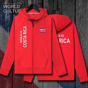 Costa Rica CRI Kostarikas Tico mens vilnu hoodies ziemas jaka, vīriešu bikses un mētelis drēbes gadījuma tauta, valsts tracksuit