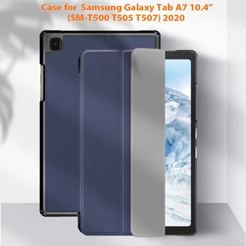 Cover Case for Samsung Galaxy Tab A7 10.4 Collu Planšetdatoru Samsung SM-T500 T505 T507auto Miegu Vāks Būtiska Capa
