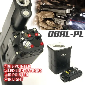 CQC Taktiskās DBAL IS Sarkanā Lāzera, Gaismas Combo Airsoft LED Lukturīti, Peintbols Medību Šaušanas Pistoli Ieroci, Ierocis Gaismas
