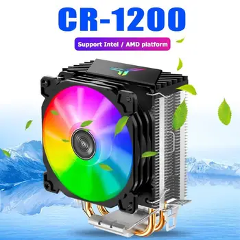CR1200 2 Siltuma Caurules, Torņa CPU Cooler RGB 3Pin Dzesēšanas Ventilatori Heatsink 9cm krāsu soft light ventilators PU Vēsāks Streamer radiatoru
