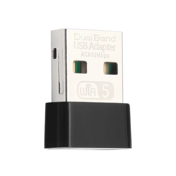 Creacube Jaunu Mini 600M USB WiFi Adapter-Bezvadu Tīkla Karte, Wifi Uztvērējs 2.4/5G Dual Band Datoru Tīkla LAN Karti Uz PC