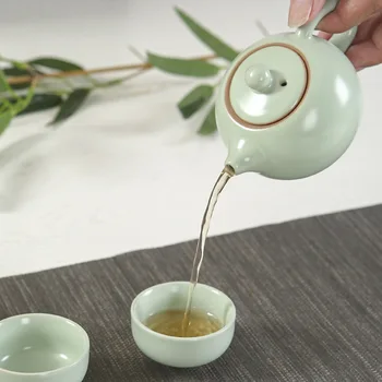 Creative Portatīvo Tējas Komplekts, kas Ceļo ar Pot Tējas Tases Tējas Kannu noteikts Trips Ārā ar Maisu Iepakojums