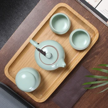 Creative Portatīvo Tējas Komplekts, kas Ceļo ar Pot Tējas Tases Tējas Kannu noteikts Trips Ārā ar Maisu Iepakojums