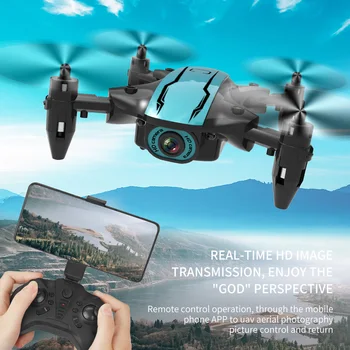 CS02 RC Mini Dūkoņa 4K HD Kamera Aerial Photography WIFI FPV Augstums Turiet Salokāms Atdzesē Izskatu Izturīgs Quadcopter, Rotaļlietas, Dāvanu