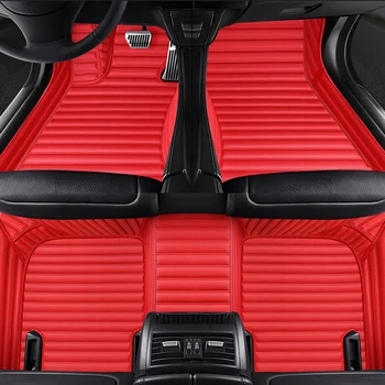 Custom 5 Sēdvietas automašīnas grīdas paklāji Volkswagen Jetta Passat cc EOS GLI Zel GTI Multivan RHD LHD auto piederumi paklāju alfombra