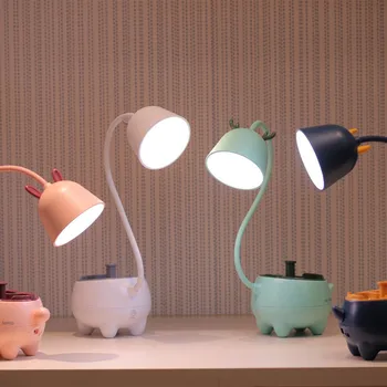 Cute Pet LED Galda Lampa, Smart Touch USB Uzlādes 3 Apgaismojuma Režīmi Regulējams Spilgtums Regulējamas Galda Lampas Bērnu Dāvanu