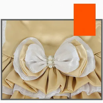 Cute Princese Suņu Apģērbu korejas Modes Kleita Mīksto Loku Mežģīņu Dekoltē, Svārki Suņiem Pavasara Rudens Teddy Sudraba Krāsā Meitene, Ropa