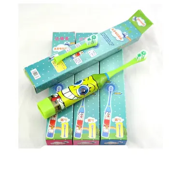 Cute Rozā, Zaļā, Zilā Bērniem Elektriskā zobu Suka Bērniem Zēni Meitenes Ar Mīkstu Double-sided Nomaiņa Galvas Japānu Multenes