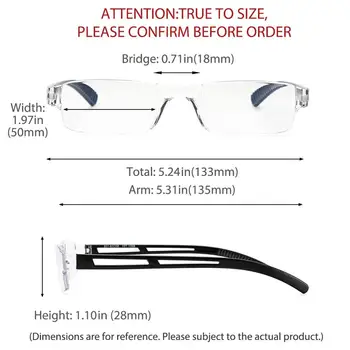 Cyxus Anti Zilā Gaisma Brilles Acu Nostiepes bez apmales Brilles Pārredzamu Lēcu Unisex Lasīšanas Brilles 2901