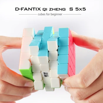 D-FantiX Qiyi Qizheng S 5x5 Magic Cube Stickerless qiyi 5x5x5 Profesionālās Ātrums Kubs, Puzles, Rotaļlietas Bērniem, Pieaugušo, Studentu 62mm