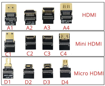 D3 FPV Micro HDMI Mini HDMI Adapteris, 5cm - 2m ražošanas procesu kontroles Lentes Dzīvoklis HDMI 2.0 Kabelis ekranēts 4k 60Hz par Multicopter Aerial Photography