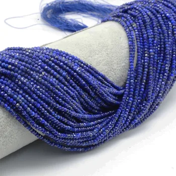 Dabas Lapis Lazuli Slīpētas Rondelle Krelles 3x2mm / 4x2mm