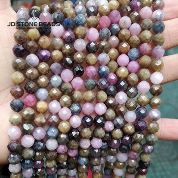 Dabas Slīpētas Ruby Safīrs, Pērles 5 6 7 8 9 mm Izvēlēties Izmēru Pusfabrikāti Akmens DIY Roku darbs, Aksesuāru Rotaslietu izgatavošana