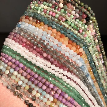 Dabas Slīpētas Saulesakmens Labradorīts Jaspers Agates Lapis lazuli Amazonite Opāls Krelles Par DIY Rotaslietu izgatavošana Aproce 15