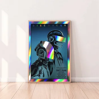 Daft Punk Mūzika plakāti, Auduma Plakāts Mājas Sienas Dekori (Bez Rāmja)